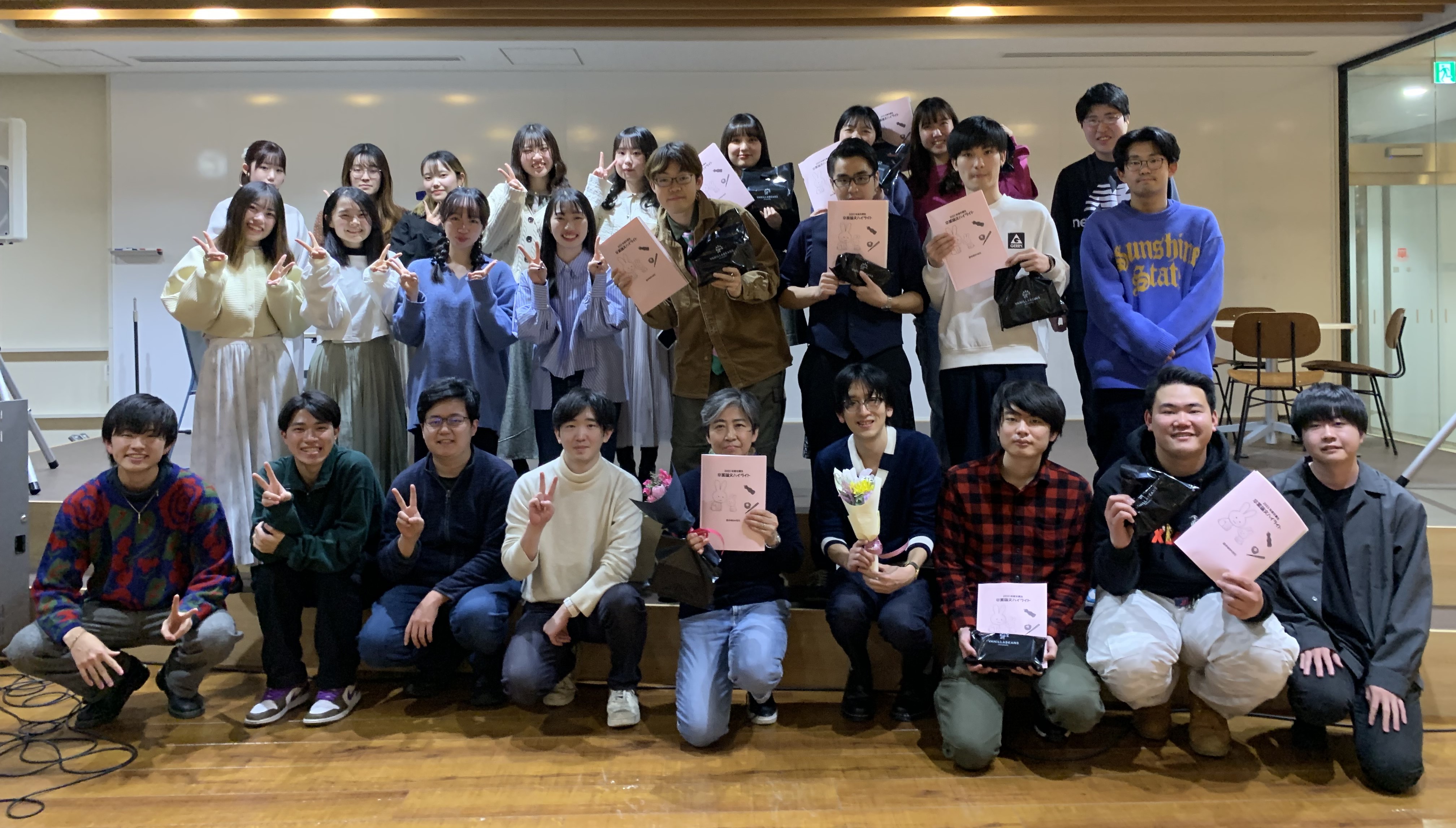 日本大学文理学部国文学科田中ゼミ集合写真